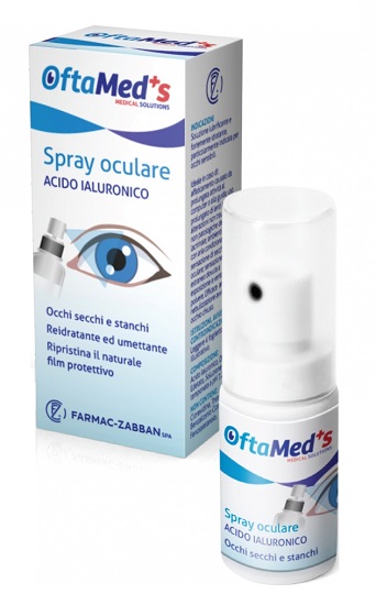 Vendita Oftamed's gocce oculari occhi disidratati e stressati estratto aloe  vera gel e acido ialuronico 0,3% 10 ml On Line