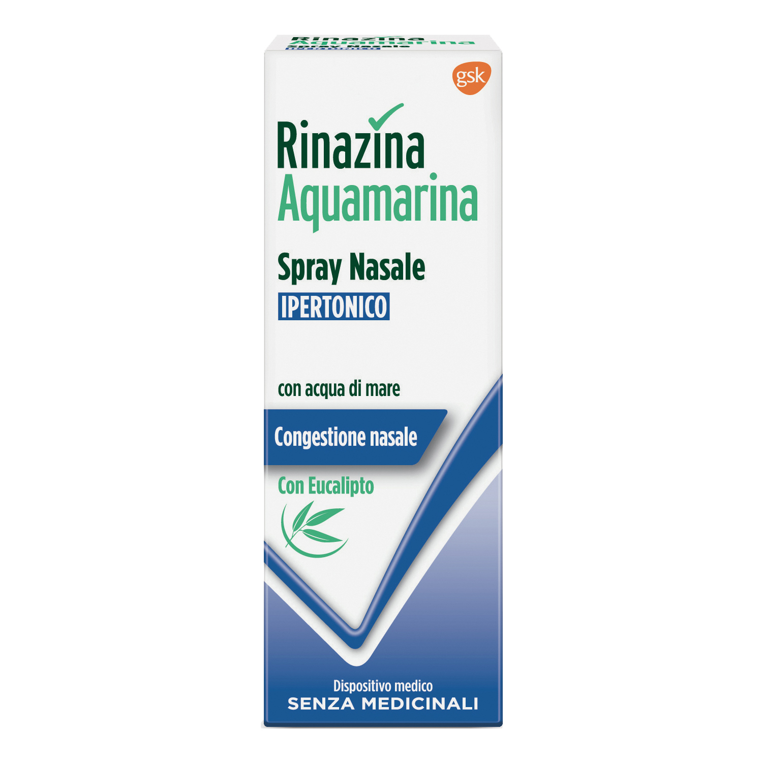Rinazina Acqua Marina Spray Nasale Ipertonico Con Eucalipto 20 ML, Astonfarma