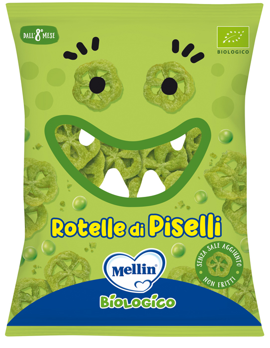 MELLIN Pastina Rigatini con Grano Tenero e Piselli 280 g