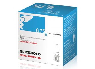 Glicerolo nova argentia soluzione rettale - 6 contenitori monodose con camomilla e malva