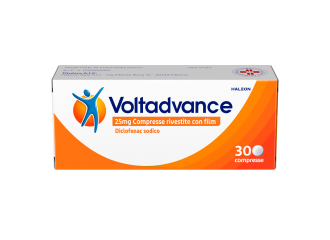 Voltadvance 25 mg compresse rivestite con film  voltadvance 25 mg polvere per soluzione orale  diclofenac sodico