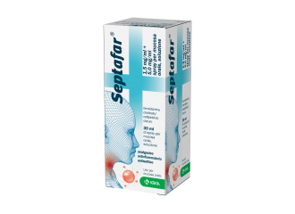 Septafar 1,5 mg/ml + 5,0 mg/ml spray per mucosa orale, soluzione