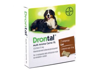 Drontal multi ar carne xl*2cpr