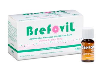 Brefovil 10 flaconcini monodose da 10 ml gusto lampone