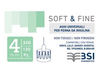 Ago per penna da insulina soft&fine 32 gauge 4 mm 100 pezzi