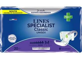 Pannolone mutanda lines specialist classic mm maxi 20 pezzi