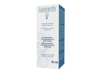 Lumevis sospensione orale monouso a base di simeticone n-acetilcisteina e acido acetico da utilizzare in preparazione di esami clinici ambito gastroscopico 50 ml