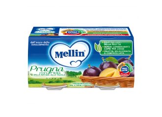 Mellin omogeneizzato prugna mela 100 g 2 pezzi