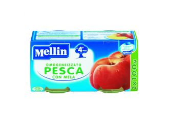 Mellin omogeneizzato pesca mela 100 g 2 pezzi