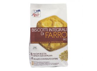 Fsc biscotti integrali di farro bioa ad alto contenuto di fibre con olio di girasole senza olio di palma 400 g