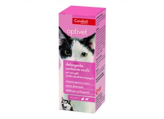 Optivet detergente per occhi per cani e gatti flacone 50 ml