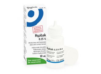 Hyabak protector soluzione oftalmica sodio ialuronato 0,15% flacone 10ml