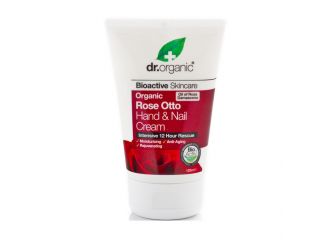 Dr organic rose otto rosa hand nail cream crema mani 125 ml