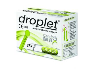 Lancette pungidito droplet comfort max gauge 33 25 pezzi