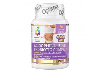 Colours of life acidophilus bifido complex 60 capsule vegetali 500 mg