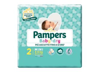 Pannolini per bambini pampers baby dry downcount no flash mini 24 pezzi buono sconto