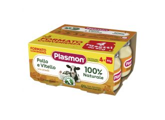 Plasmon omogeneizzato pollo vitello 4 pezzi 80 g