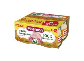 Plasmon omogeneizzato vitello - prosciutto 4 x 80 g