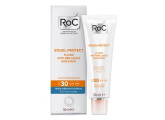 Roc solari soleil protexion + fluida viso anti lucido opacizzante spf30 50 ml