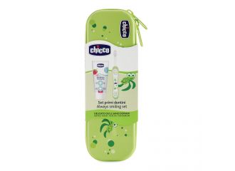 Chicco set dentale verde con fluoro