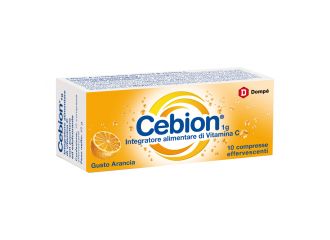 Cebion 10 compresse effervescenti vitamina c arancia