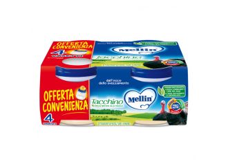 Mellin omogeneizzato tacchino 4x80 g