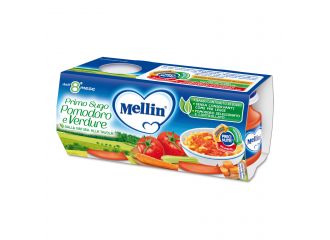 Mellin primo sugo pomodoro e verdure 2 vasetti da 80 g