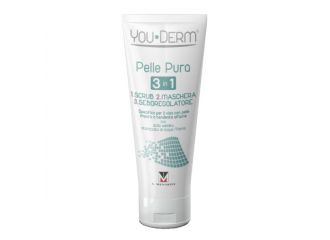 Youderm pelle pura 3 in 1 scrub maschera seboregolatore 75 ml