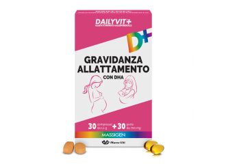 Dailyvit+ gravidanza allattamento con dha multivitaminico e multiminerale 30 compresse + 30 perle