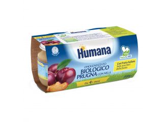 Humana omogeneizzato prugna bio 2 vasetti 100 g