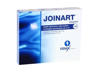 Siringa intra-articolare joinart acido ialuronico 1,6% 2 ml 3 pezzi