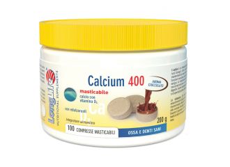 Longlife calcium cacao 100 compresse 400 mg