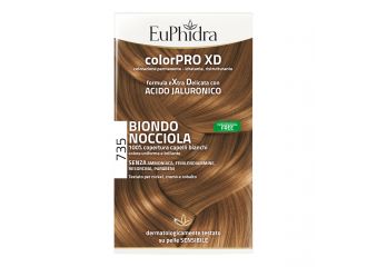 Euphidra colorpro xd 735 biondo nocciola gel colorante capelli in flacone + attivante + balsamo + guanti