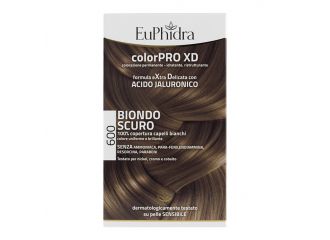 Euphidra colorpro xd 600 biondo scuro gel colorante capelli in flacone + attivante + balsamo + guanti