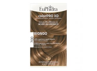 Euphidra colorpro xd 700 biondo gel colorante capelli in flacone + attivante + balsamo + guanti