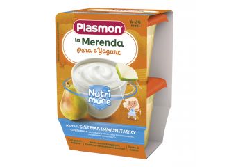 Plasmon la merenda dei bambini sapori di natura pera yogurt asettico 2 x 120 g