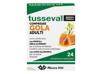 Tusseval gola adulti 24 compresse