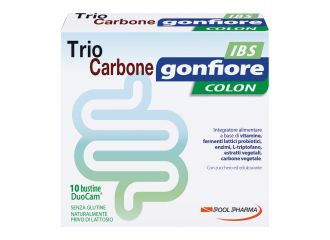 Triocarbone gonfiore ibs 10 buste duocam da 2 g + 1,5 g