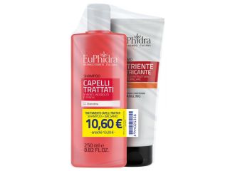 Euphidra shampoo capelli trattati 250 ml + balsamo nutriente 200 ml