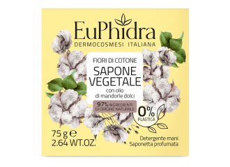 Euphidra saponetta vegetale fiori di cotone75 g