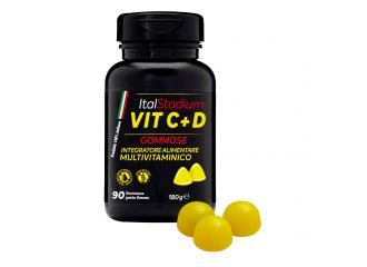 Italstadium vit c+d limone 90 gommose