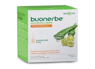 Buonerbe microclismi pediatrico 1+ 6 pezzi x 5 g