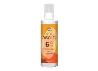 Idisole-it spf6 olio corpo capelli 200 ml