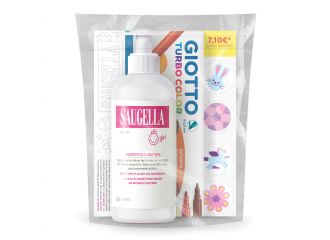 Saugella bundle girl detergente intimo protettivo e lenitivo ph 4,5 200 ml + giotto turbo color