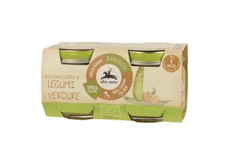 Omogeneizzato legumi e verdure baby food bio 2 x 80 g