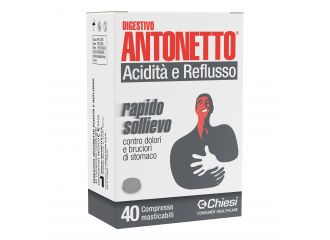 Digestivo antonetto acidita' e reflusso 40 compresse masticabili