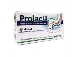 Prolac10 fermenti lattici 15 miliardi 10 flaconcini 8 ml