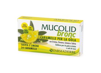 Mucolid bronc salvia & limone 24 caramelle