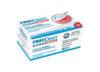 Fimodent travel collutorio clorexidina spdd 0,12% 14 flaconcini monodose 10 ml