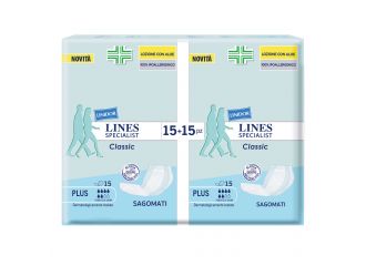 Pannolone sagomato lines specialist classic plus 30 pezzi